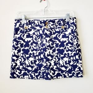 Lilly Pulitzer horses of course corduroy skirt